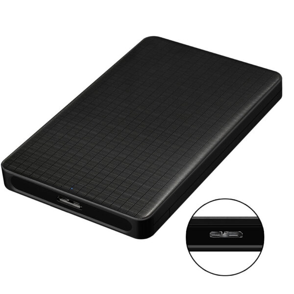 Grid Pattern Business Style USB3.0 Mobile Hard Disk Box - Image 4