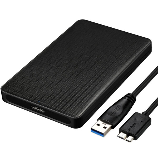 Grid Pattern Business Style USB3.0 Mobile Hard Disk Box - Image 2