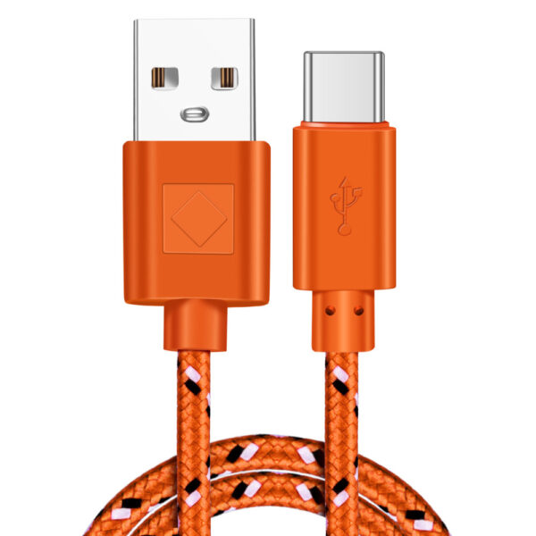Braided Nylon Usb Type-C Usb-C Data Cable For Fast Charging And Data Transmission - Image 2