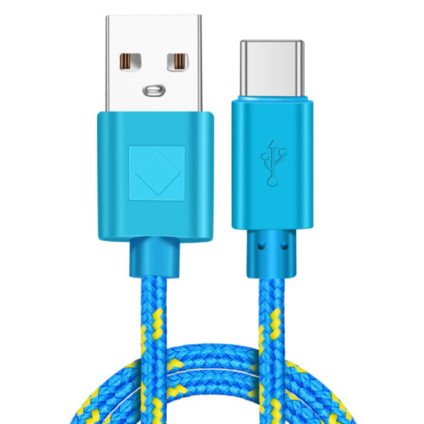 Braided Nylon Usb Type-C Usb-C Data Cable For Fast Charging And Data Transmission - Image 3