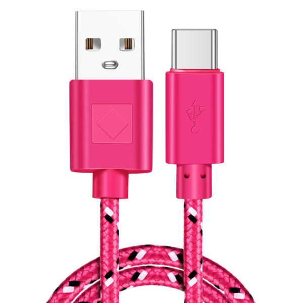 Braided Nylon Usb Type-C Usb-C Data Cable For Fast Charging And Data Transmission - Image 7