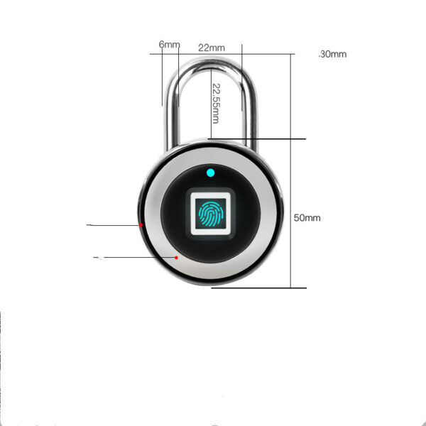 Fingerprint Padlocks, Smart Small Locks, Fingerprint Anti-theft Locks, Padlocks - Image 4