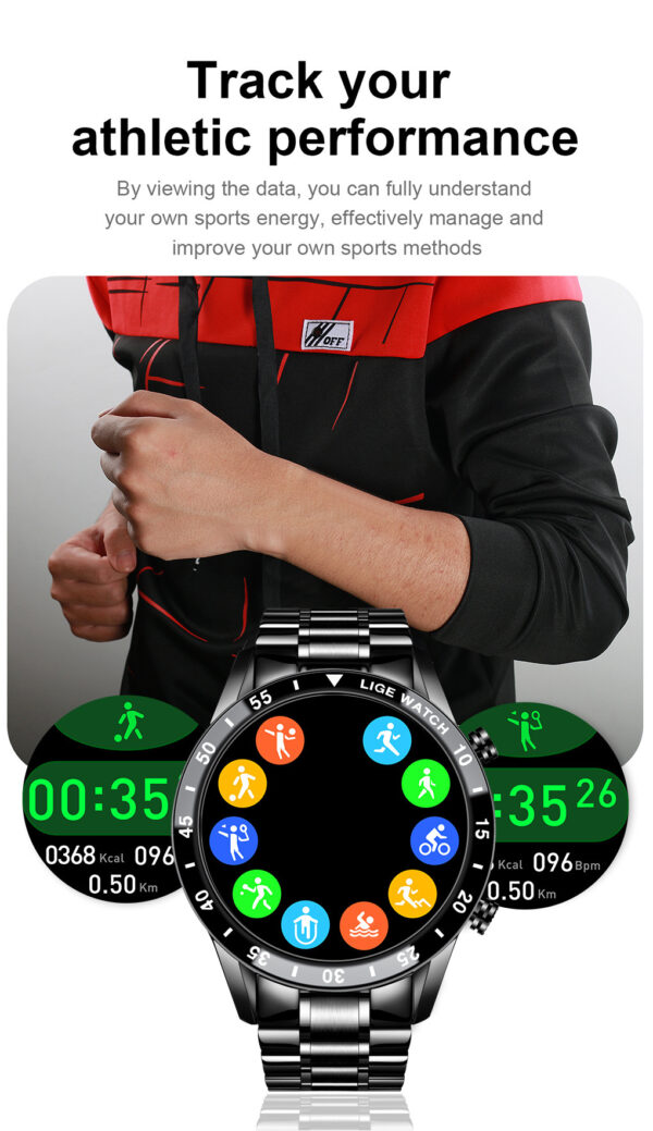 Lige's New Smart Watch Upgrade Smart Wearable Watch - Image 7