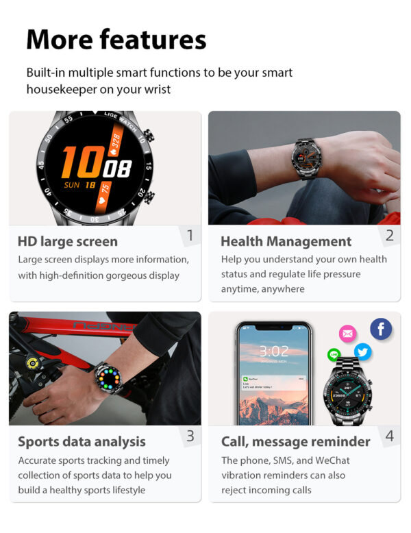 Lige's New Smart Watch Upgrade Smart Wearable Watch - Image 3