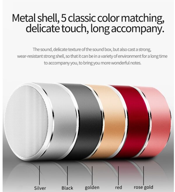 S8 portable Bluetooth speaker Mini card subwoofer built-in battery mini speaker - Image 2