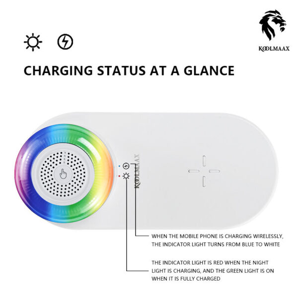 Koolmaax 2023 Night Light Charger 3 In 1 With Bedside Lamp Versatile New Trend - Image 7
