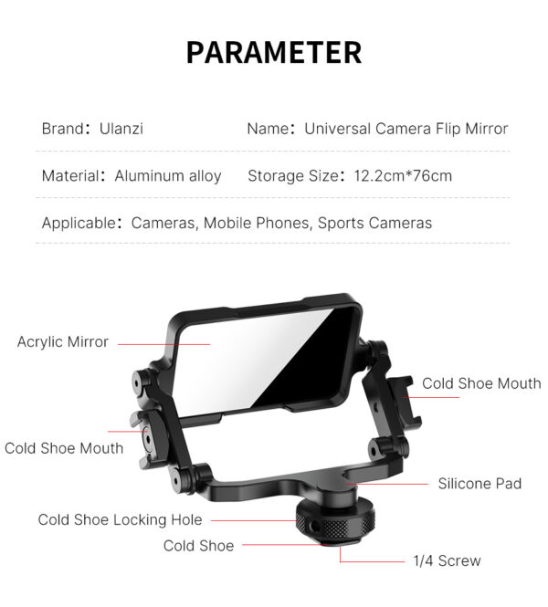 Ulanzi PT-14 SLR Camera Selfie Vlog Accessories - Image 8