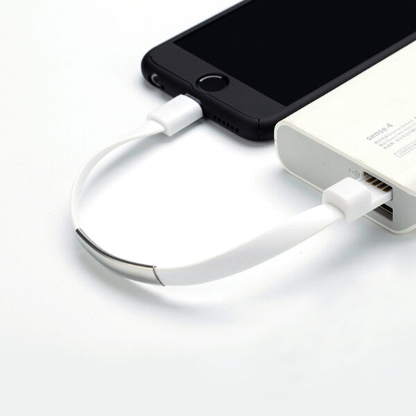 Bracelet data cable USB silicone charging short cable - Image 2