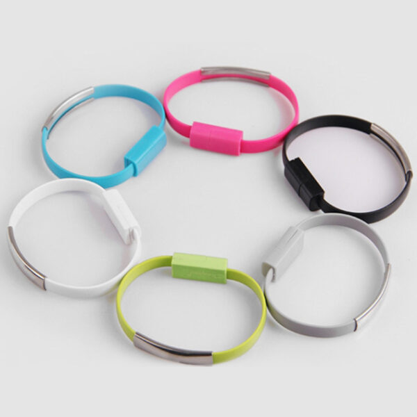 Bracelet data cable USB silicone charging short cable - Image 3