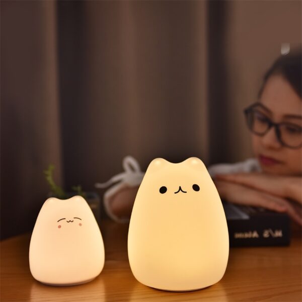 Silicone Touch Sensor LED Night Light For Children Baby Kids - Image 6